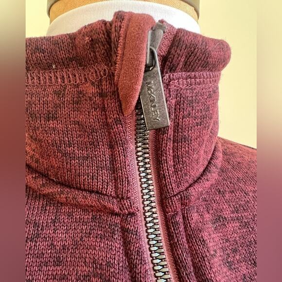 MCKINLEY WOMENS FLEECE ZIP JACKET MAROON SIZE SMALL - Picture 5 of 9